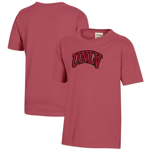 Youth  Scarlet UNLV Rebels Logo Comfort Wash T-Shirt