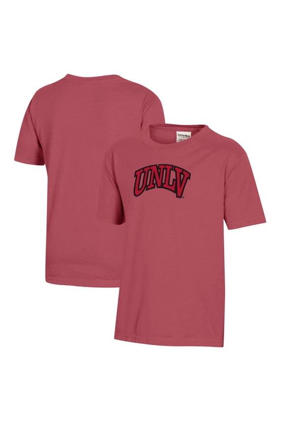 Youth  Scarlet UNLV Rebels Logo Comfort Wash T-Shirt