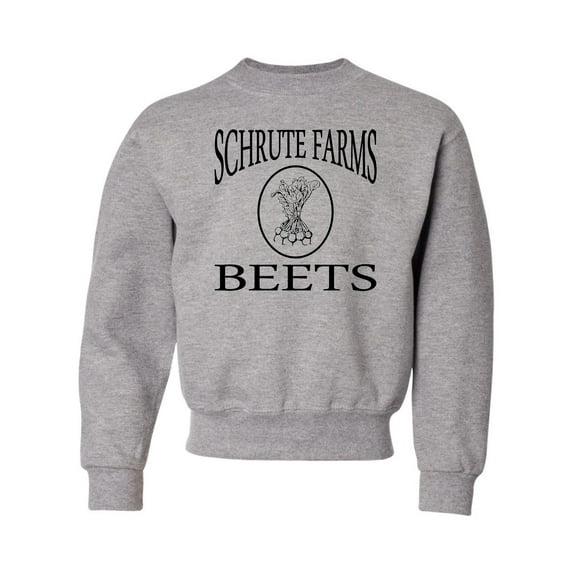 Youth Schrute Farms Beets Crewneck Sweatshirt
