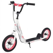 Youth Scooter Kids Kick Scooter with 12" Wheels Adjustable Handlebar for Boys Girls Ages 6+, White