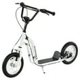 thumbnail image 1 of Youth Scooter Kids Kick Scooter with 12" Wheels Adjustable Handlebar for Boys Girls Ages 6+, White, 1 of 5
