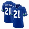 thumbnail image 1 of Youth Seattle Witherspoon 21 Royal Stitched T-Shirts Sports Player Game Top, Medium, 1 of 1