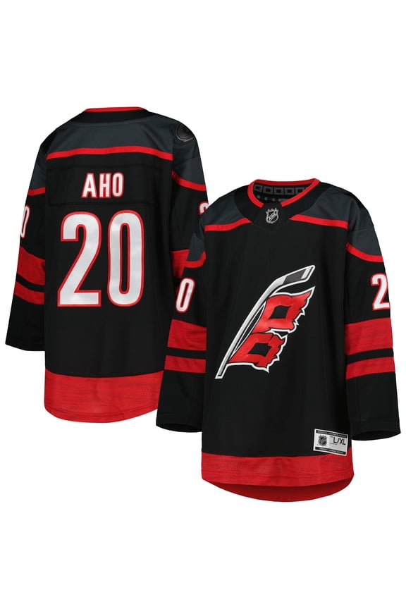 Youth Sebastian Aho Black Carolina Hurricanes Home Premier Player Jersey