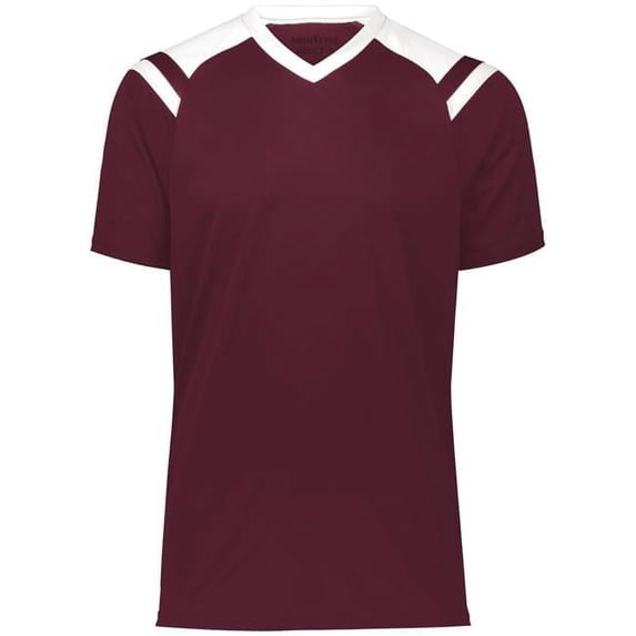 Youth Sheffield Jersey, Maroon & White - Extra Small
