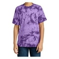 thumbnail image 1 of Mafoose Youth Short Sleeve Crystal Tie-Dye Tee Purple Large, 1 of 4