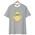 thumbnail image 1 of Youth Short Sleeve T-Shirt, Parent-child Outing Wear Tops, Easter Bunny Pattern, Comfort Tee, Multi-Size, Grey, 1 of 1