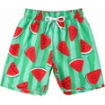 thumbnail image 1 of Youth Shorts Boy's Patchwork Drawstring Waist Printed Summer Boho Track Shorts, 1 of 6