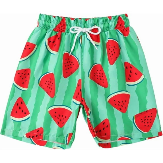 Youth Shorts Boy's Patchwork Drawstring Waist Printed Summer Boho Track Shorts