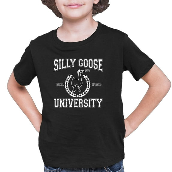 Youth Silly Goose University Funny Gift Idea T-Shirt