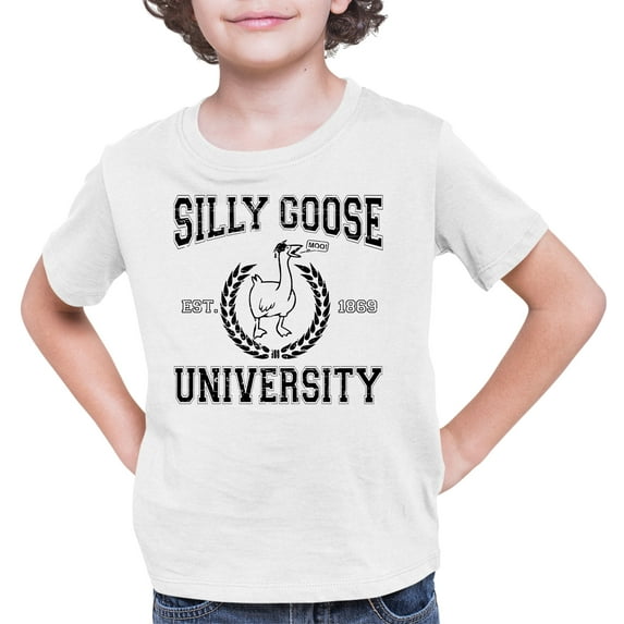 Youth Silly Goose University Funny Gift Idea T-Shirt