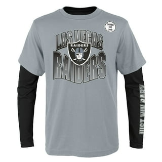 Las Vegas Raiders Kids Long Sleeve Logo T-Shirt AS9 Black/Silver