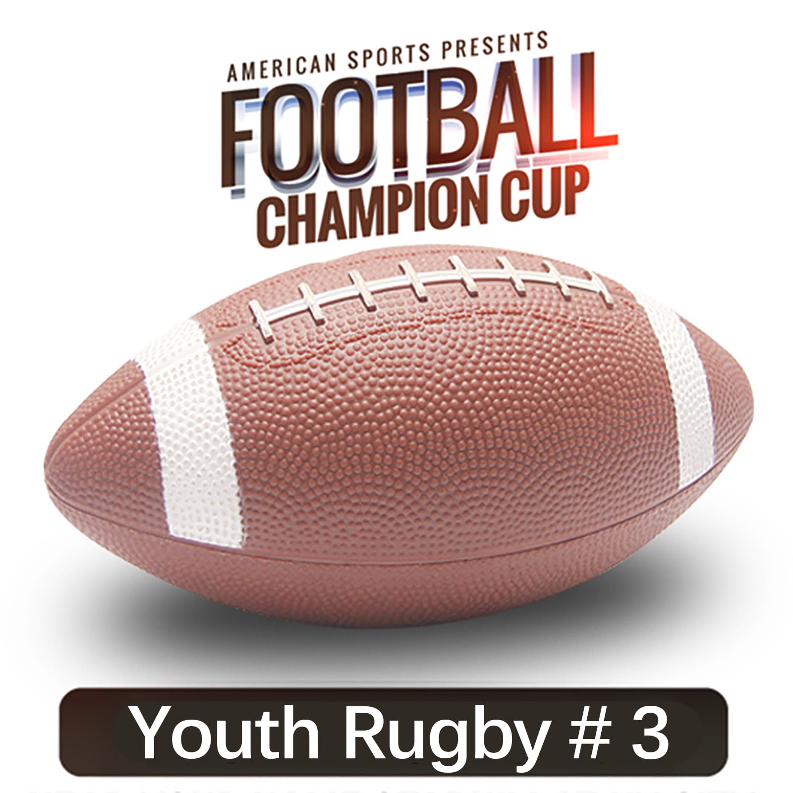 Youth Size 3 Inflatable American Football  Durable PVC Game Ball for Kids and Students, Perfect for Team Activities and Teaching, Youth Inflatable Ball Toy