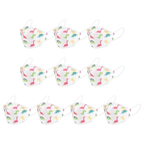 Youth Size Breathable Face Masks 10 Pack Protective Mask 3-Layer Soft Design Comfortable for Activities and Essential Family Outings A