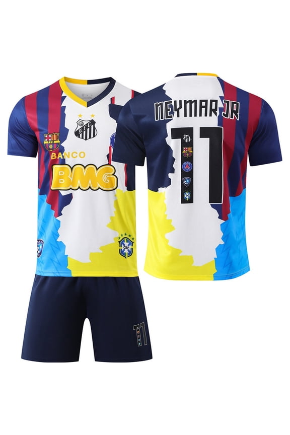Youth Soccer Jersey Set | Breathable Football Uniforms for Boys & Girls | Lightweight Team Kids Shirts & Shorts Age 10-11y