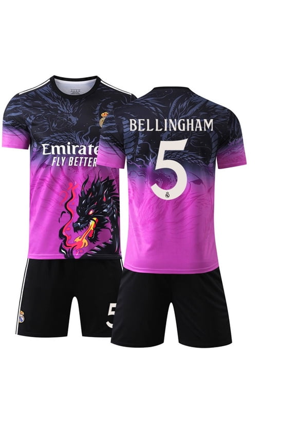 Youth Soccer Jersey Set | Breathable Football Uniforms for Boys & Girls | Lightweight Team Kids Shirts & Shorts Age 10-11y