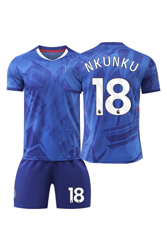 Youth Soccer Jersey Set | Breathable Football Uniforms for Boys & Girls | Lightweight Team Kids Shirts & Shorts Age 12-13y