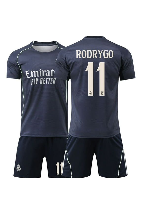 Youth Soccer Jersey Set | Breathable Football Uniforms for Boys & Girls | Lightweight Team Kids Shirts & Shorts Age 12-13y