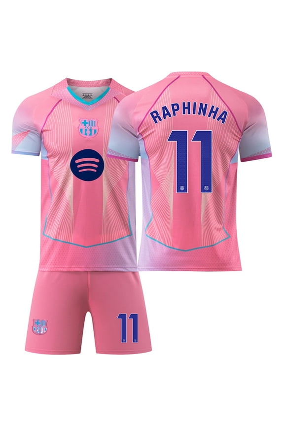 Youth Soccer Jersey Set | Breathable Football Uniforms for Boys & Girls | Lightweight Team Kids Shirts & Shorts Age 14-15y