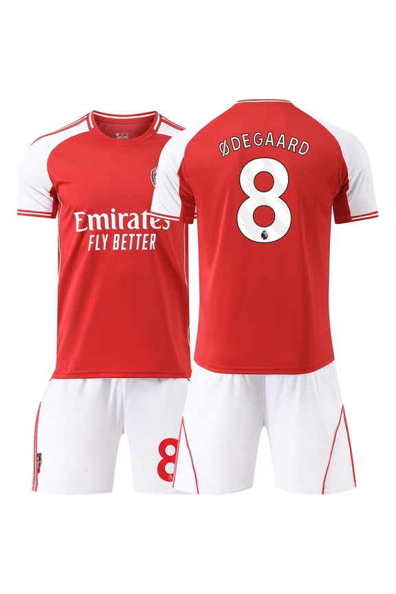 Youth Soccer Jersey Set | Breathable Football Uniforms for Boys & Girls | Lightweight Team Kids Shirts & Shorts Age 6-7y