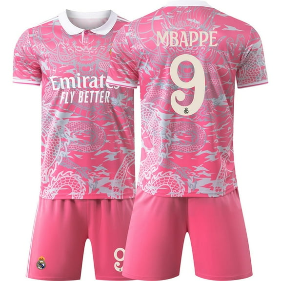 Youth Soccer Jersey Set | Breathable Football Uniforms for Boys & Girls | Lightweight Team Kids Shirts & Shorts Age 6-7y