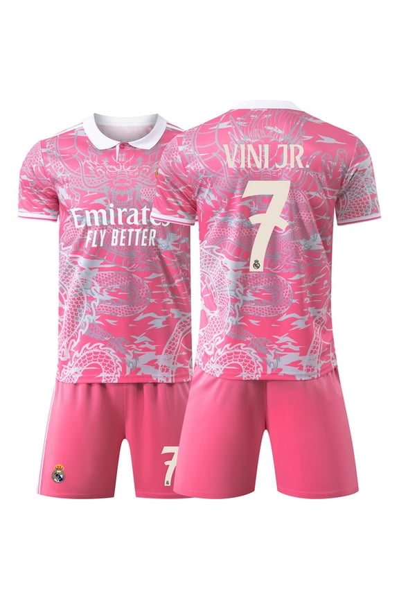 Youth Soccer Jersey Set | Breathable Football Uniforms for Boys & Girls | Lightweight Team Kids Shirts & Shorts Age 7-9y