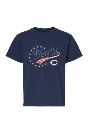 Youth Soft as a Grape Navy Cincinnati Reds Americana T-Shirt