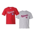 thumbnail image 1 of Youth Soft as a Grape  Red/Gray Washington Nationals 2-Pack Logo T-Shirt Set, 1 of 1
