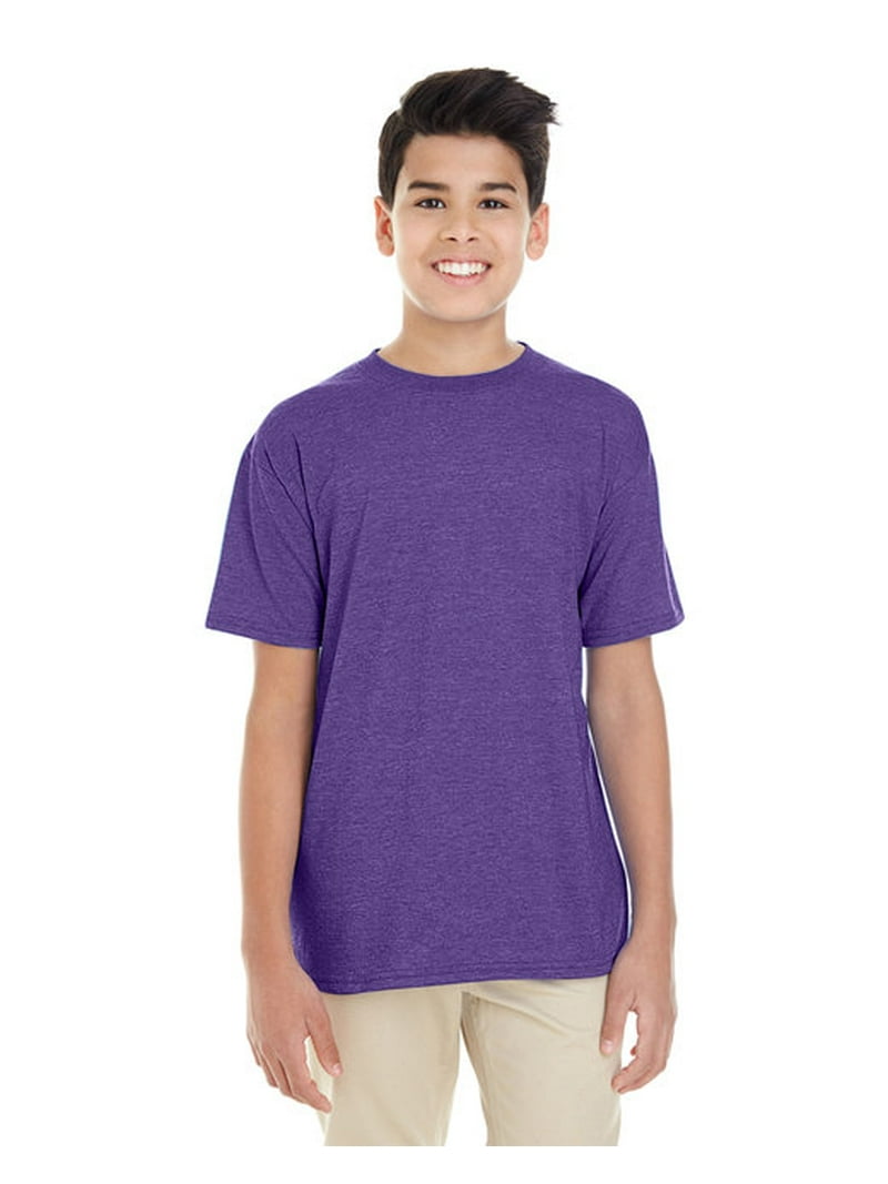 Youth Softstyle® 4.5 oz T-Shirt HEATHER PURPLE M - Walmart.com