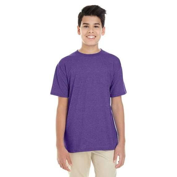 Youth Softstyle® 4.5 oz T-Shirt HEATHER PURPLE M