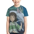 thumbnail image 1 of Youth Spirited Away T Shirts 3D Printed Short Sleeve Tee Shirt for Boys Girls, 1 of 7