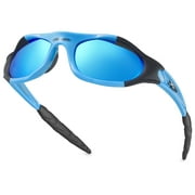 Youth Sports Polarized Sunglasses for Boys Kids Teens Age 8-16 Baseball Cycling Running Glasses