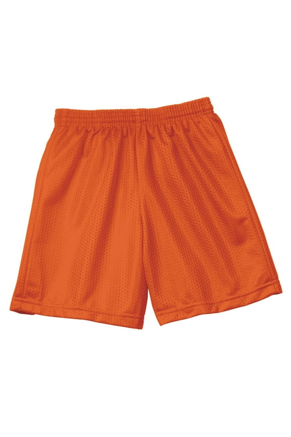 Adult Seven Inch Inseam Mesh Short (ATHLETIC ORANGE - L)