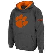 COLOSSEUM ATHLETICS Youth Stadium Athletic Charcoal Clemson Tigers Big Logo Pullover Hoodie Color: Clm Charco Size: YTH XL