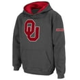 thumbnail image 1 of Youth Stadium Athletic Charcoal Oklahoma Sooners Big Logo Pullover Hoodie, 1 of 3
