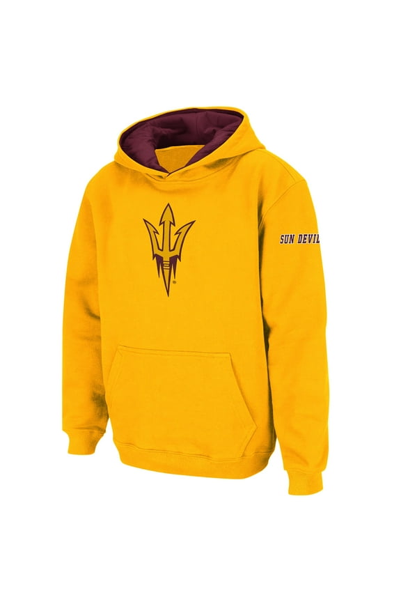 Youth Stadium Athletic Gold Arizona State Sun Devils Big Logo Pullover Hoodie
