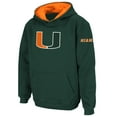 thumbnail image 1 of Youth Stadium Athletic Green Miami Hurricanes Big Logo Pullover Hoodie, 1 of 3