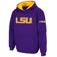 thumbnail image 1 of Youth Stadium Athletic Purple LSU Tigers Big Logo Pullover Hoodie, 1 of 2