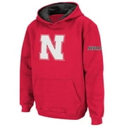 COLOSSEUM ATHLETICS Youth Stadium Athletic Scarlet Nebraska Huskers Big Logo Pullover Hoodie