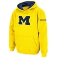 thumbnail image 1 of Youth Stadium Athletic Yellow Michigan Wolverines Big Logo Pullover Hoodie, 1 of 3
