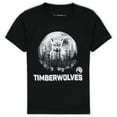 thumbnail image 1 of Youth Stadium Essentials Black Minnesota Timberwolves Mascot T-Shirt, 1 of 4