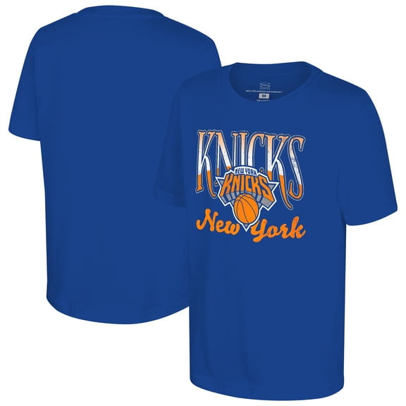 Youth Stadium Essentials Royal New York Knicks Sky High T-Shirt