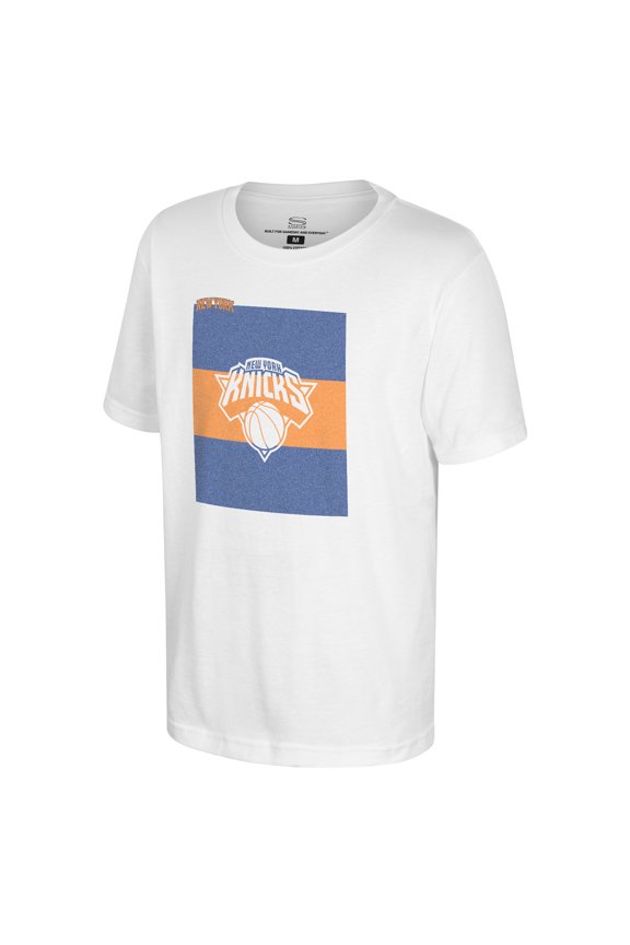 Youth Stadium Essentials White New York Knicks Faded Pop T-Shirt