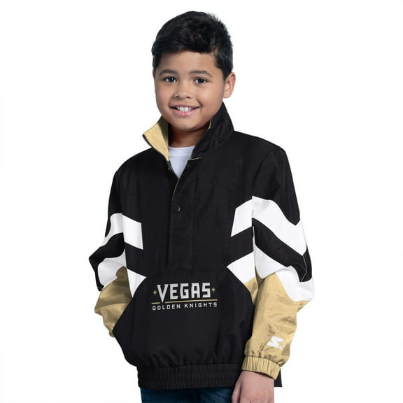 Youth-Starter  Black Vegas Golden Knights Prospect Half-Zip Pullover Top
