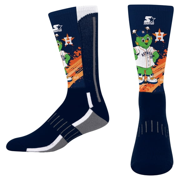 Youth Starter Navy Houston Astros Phenom Mascot Color Splash Crew Socks