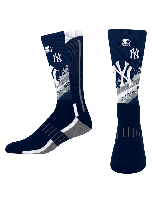 Youth Starter Navy New York Yankees Phenom Mascot Color Splash Crew Socks
