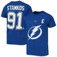 thumbnail image 1 of Youth Steven Stamkos Blue Tampa Bay Lightning Player Name & Number T-Shirt, 1 of 3