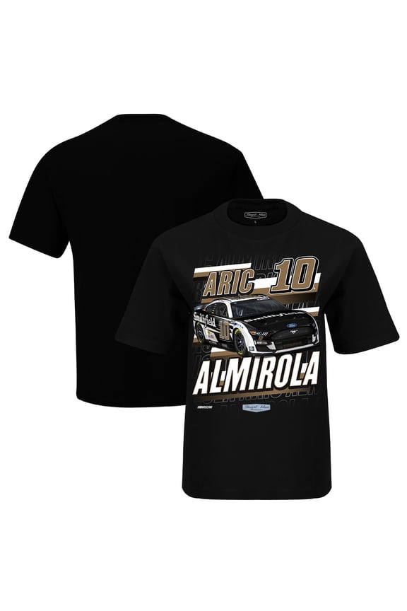 Youth Stewart-Haas Racing Team Collection Black Aric Almirola Smithfield Chicane T-Shirt