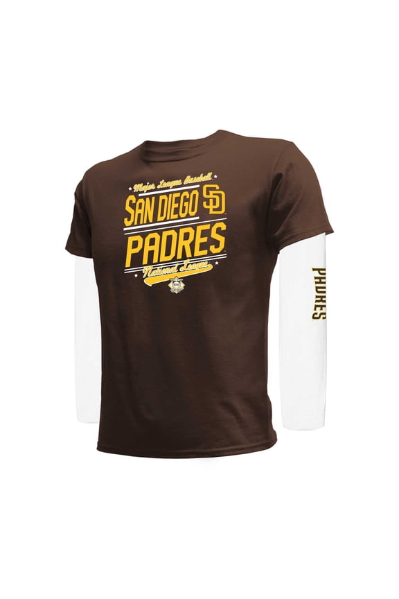 Youth Stitches Brown/White San Diego Padres Combo T-Shirt Set