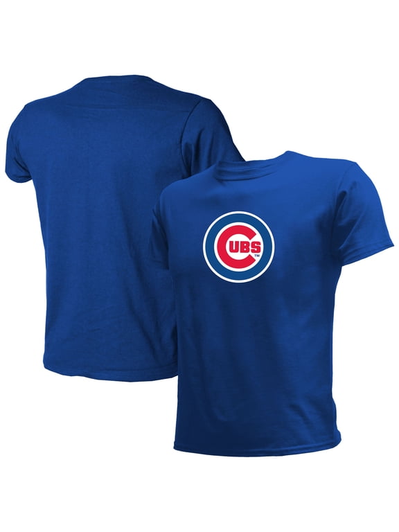 Youth Stitches Royal Chicago Cubs Team Logo T-Shirt