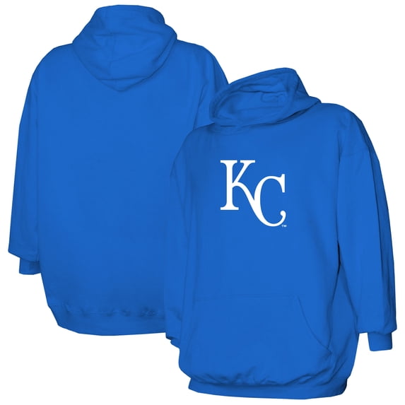 Youth Stitches Royal Kansas City Royals Fleece Pullover Hoodie